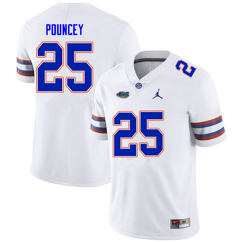 Men #25 Ethan Pouncey Florida Gators College Football Jerseys Sale-White - Click Image to Close